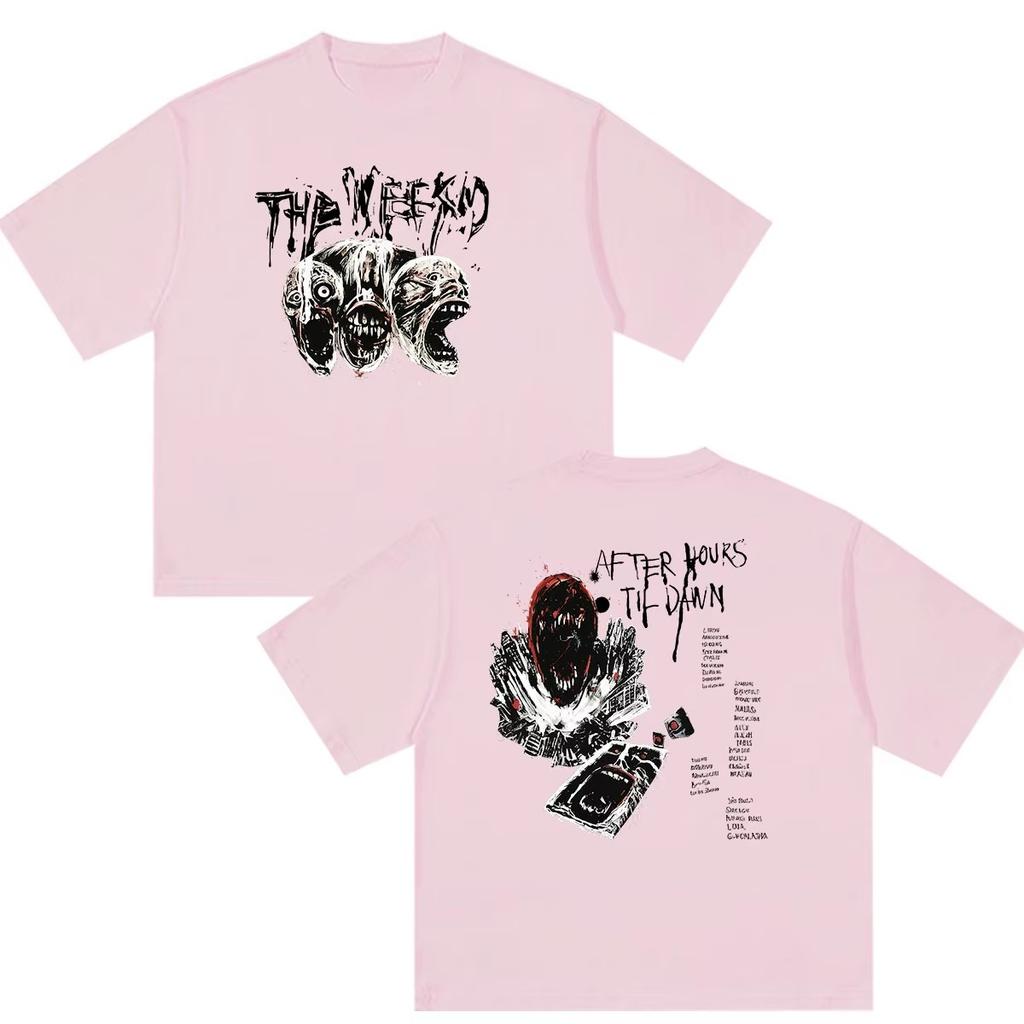 Rapper The Weeknd After Hours Til Dawn Tour 2026 T Shirt Y2k Unisex Vintage Tee Retro Western Vintage Graphic Oversized T Shirt