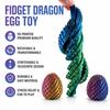 3D-печатное яйцо дракона, игрушка-антистресс, шарнирная, растягивающаяся, сенсорная, фиджет-игрушка, деформируемое яйцо дракона, подарок для детей, взрослых, фиджеты