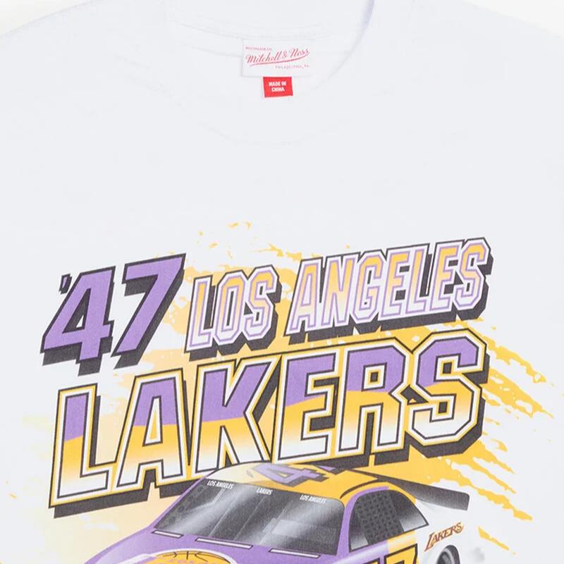 Mitchell & Ness x NBA Los Angeles Lakers T Shirt Men's White SS8174-LALWHIT