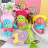 Adorable Fluffy Plush Keychain Doll Cute Cartoon Character For Girls And Students