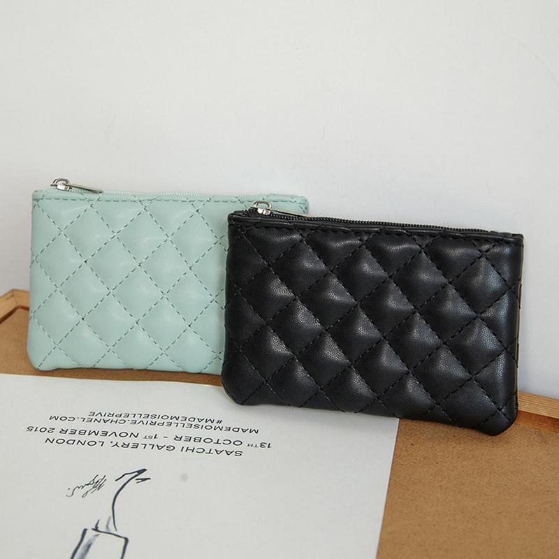 Women's Faux Leather Zipper Coin Purse
