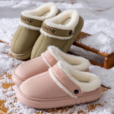 Новые женские туфли на каблуке, нескользящие для дома, теплые, с мягкой подошвой, бесшумные хлопковые тапочки