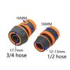 1 Pc Car Wash Hose Quick Connector, Water Stop Joint, Irrigation Fittings, Pipe Adapters for 1/2 3/4 Inch, 16mm 20mm Hose
