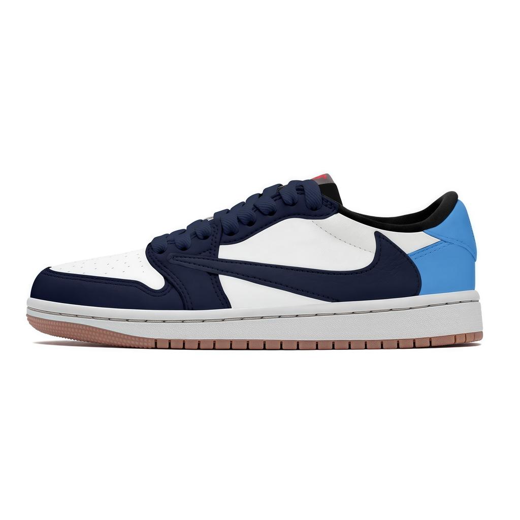 Travis Scott x Jordan Air Jordan 1 Travis Scott X AJ1 Low Коллаборация, Obsidian Износостойкий Износостойкий DZ4137-700(Команда1036- )