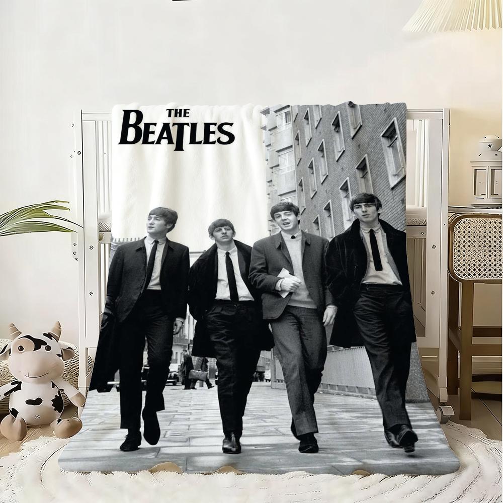 1 шт. Группа The B-Beatles Крутой Плед Фланелевый Пушистый Мягкий Плед Теплый Приятный к коже Плед для Дивана Кровати Офиса Сна Зима