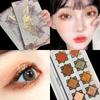 Восьмицветная пластина для теней для век перламутровая матовая телесного цвета молочно-кофейного цвета на каждый день все