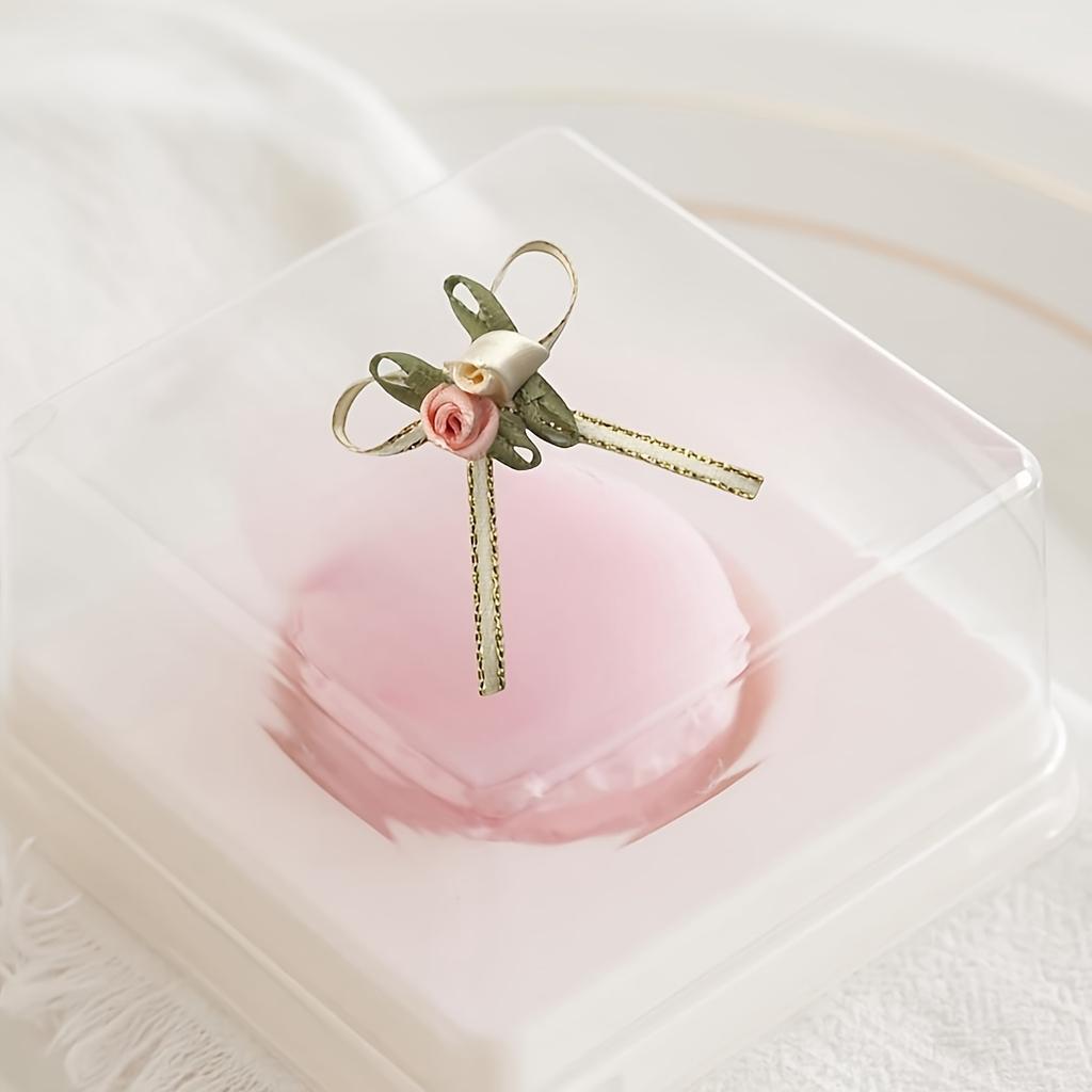 50 шт. Элегантные розовые банты с цветочными акцентами, смешанные цвета для DIY-поделок и упаковки подарков - Идеально для свадеб, праздников, дней рождения и домашнего декора