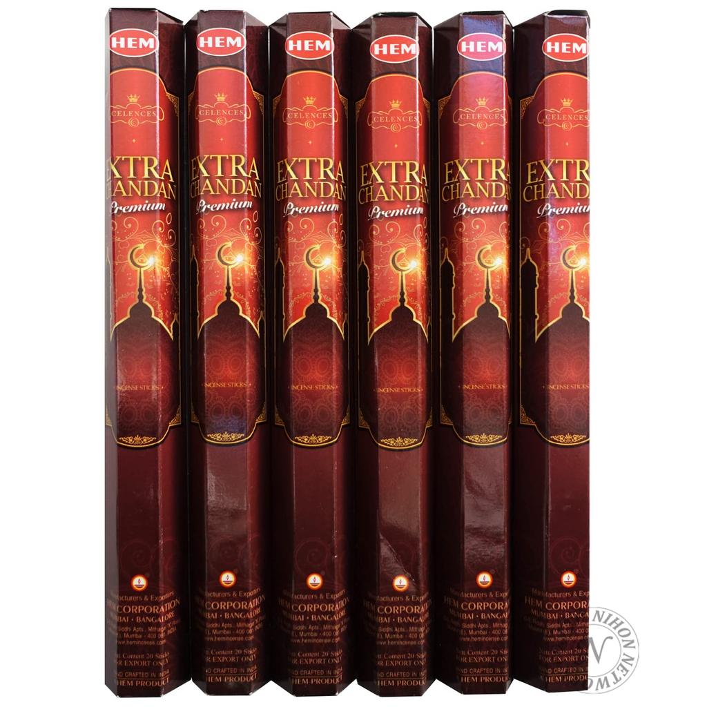 HEM Hexagonal Incense Extra Chandan 6-Pack