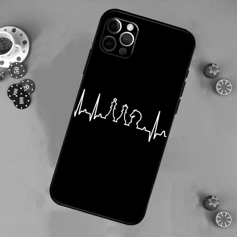 Чехол для телефона с шахматной доской для iPhone 17 Air 13 16 15 11 12 14 Pro Max 13 12 mini 15 16 Plus 16e Чехол Funda