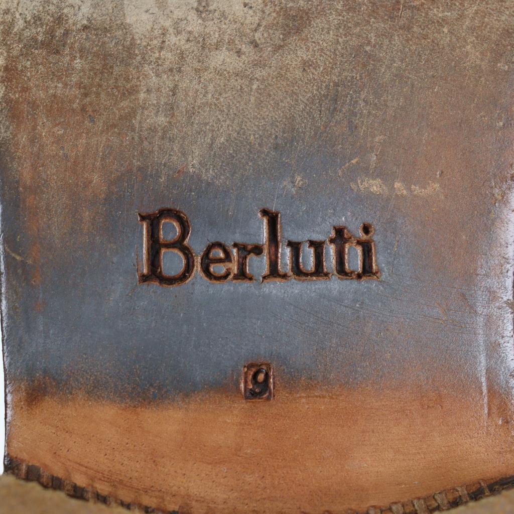 Отличные кожаные туфли Berluti Alessandro Коричневая кожа Мужские 9 Б/у
