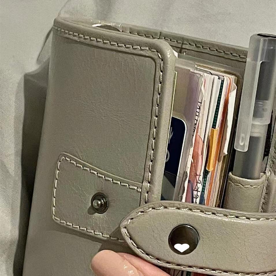 Deep Brown Leather Planner Binder with Removable Notebook and Pocket Diary