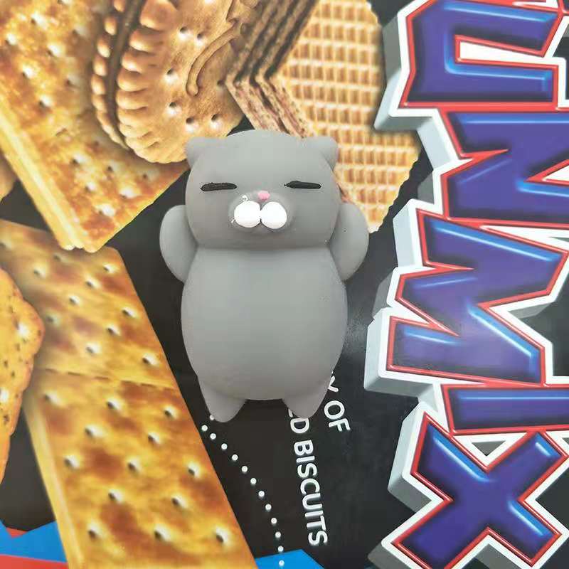 Stress Relief Toy Squeeze Toys Soft Mochi Cat Toy Mini Cute Animal Toy Birthday Party Gift Easter Egg Filler Classroom Reward