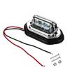 6LED White License Plate Light Side Marker Lamp For Car Truck Trailer SUV 2Pcs