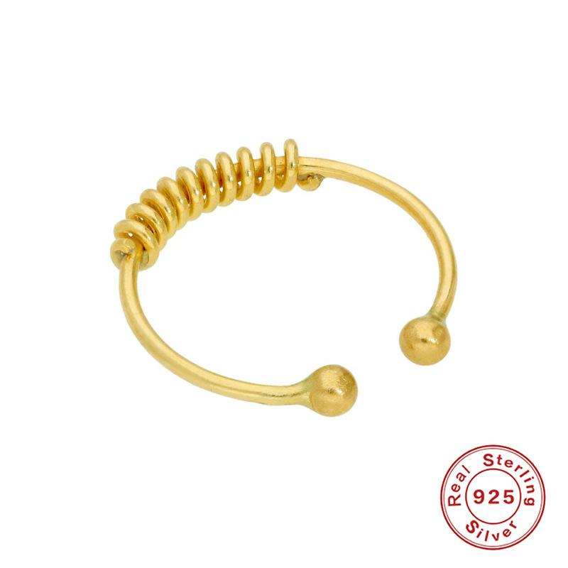 Серьги-гвоздики для пирсинга хряща в носу S925 пробы