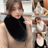 New Winter Hair Collar Imitation Fur Scarf Solid Color Shawl Female Fur Scarf Artificial Wool Bib