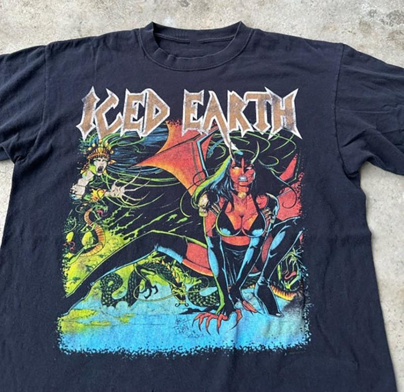 New Rare Iced Earth Band Gift For Fans Unisex S-5XL Shirt TK71