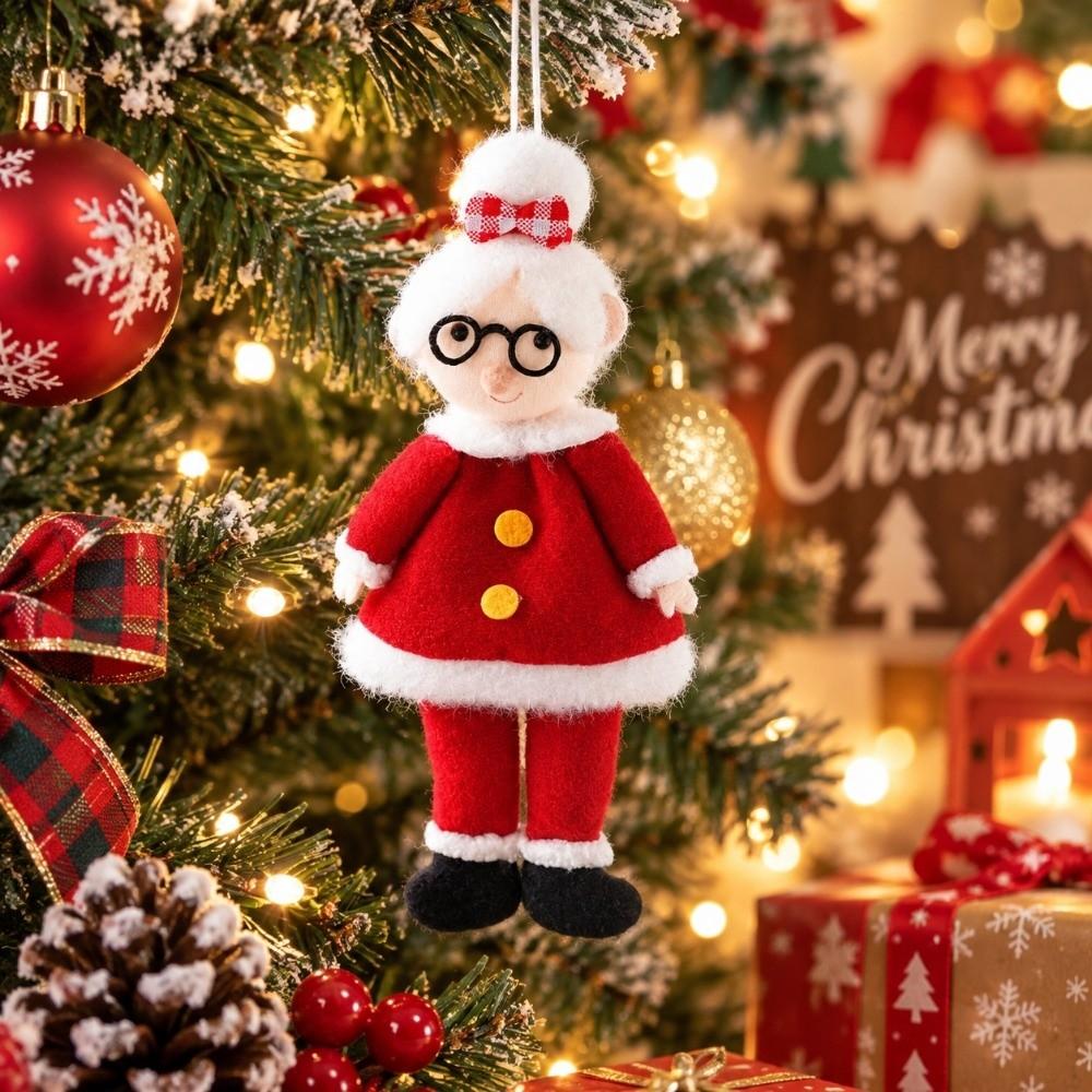 Exquisite Santa Claus Hanging Pendant Creative Christmas Tree Ornament Santa Doll Charm Home Decor