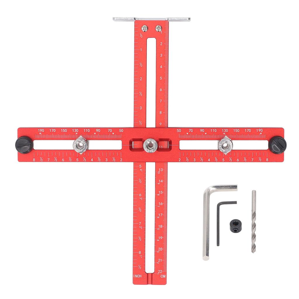 Cabinet Hardware Jig Aluminum Alloy Adjustable Handle Template Tool Shaker Drawers Punch Locator Dri