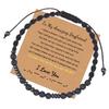 JYL TS Bracelet Morse Code  Family Gift Beaded Transmits Love & Protective Blessings