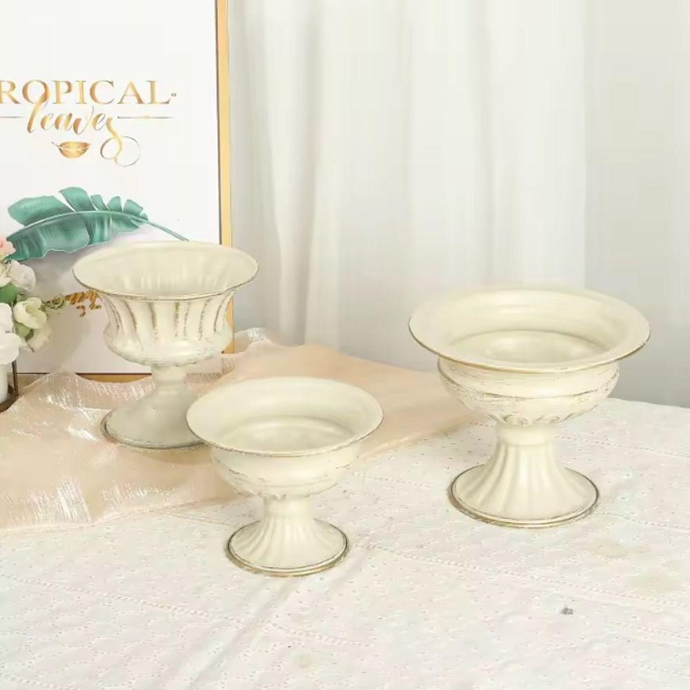 Multipurpose Flower Pot White Decorative Vase Vintage Urn Vase Flower Pot Living Room