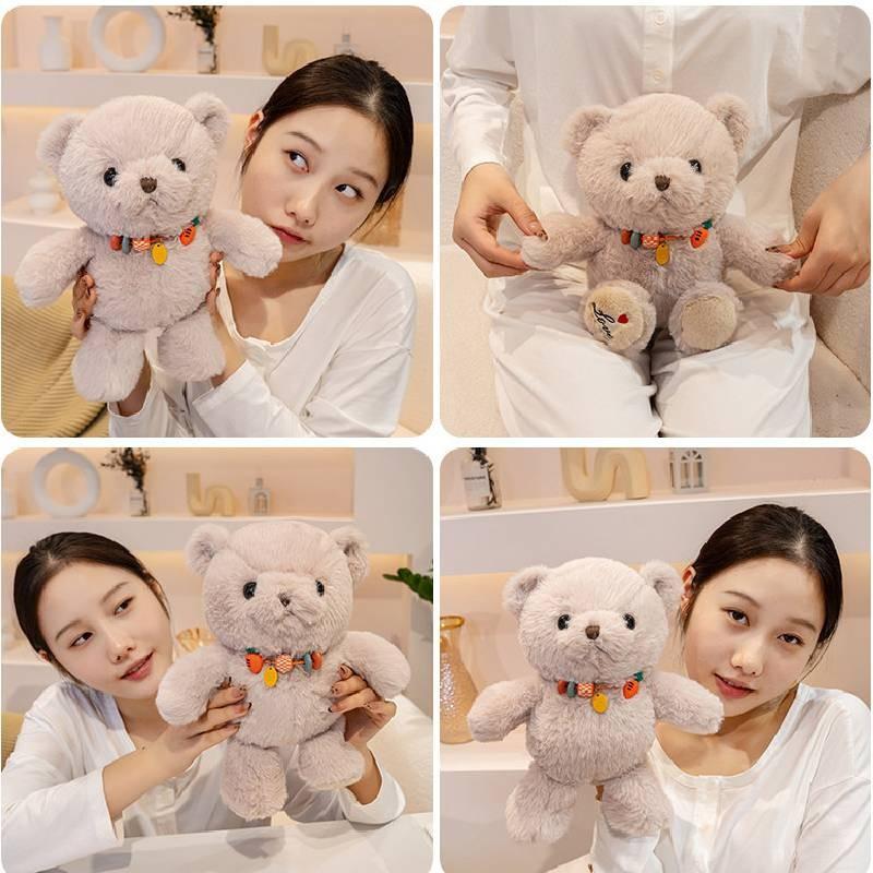 Cute Sitting Posture Bear Plush Toy Cartoon Girl Children Sleep Companion Gift