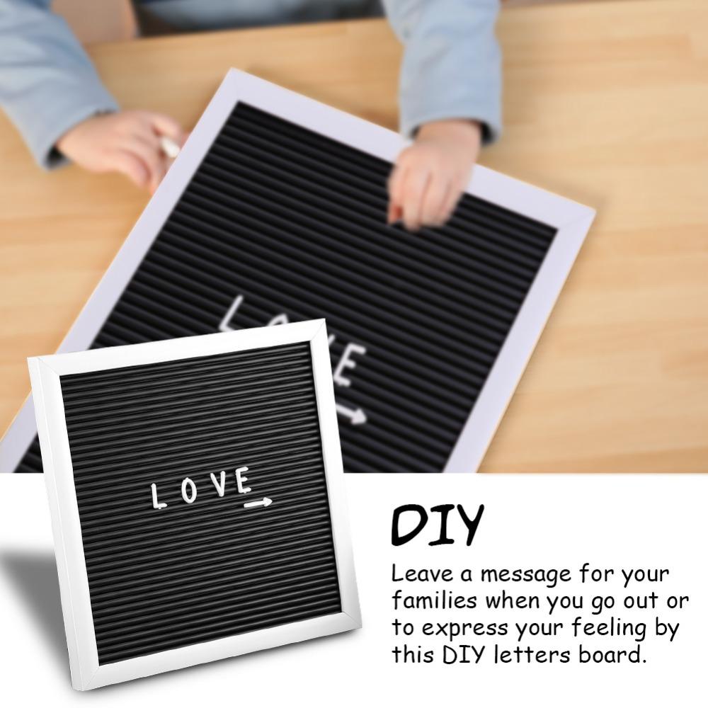 Wooden Frame Message Letter Board Black White Changeable Letter Board Restaurant Decor