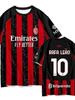 Домашняя футболка AC Milan 2025-26: Версии для болельщиков и игроков с принтами 10 Leão и 22 Kaká
