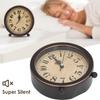5inch Retro Analog Alarm Clock Silent Small Bedside Desk Clock  Table Clock for Bedroom ,Bedside, Desk