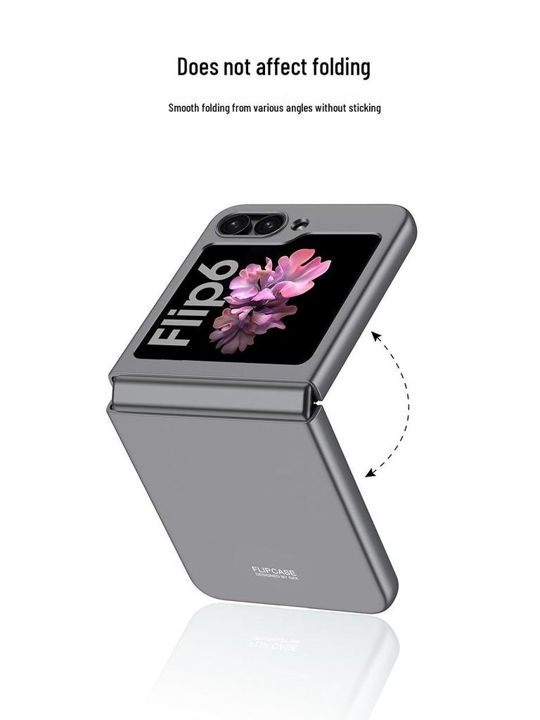 Ультратонкий матовый чехол-бампер Samsung Z Flip 6 однотонный