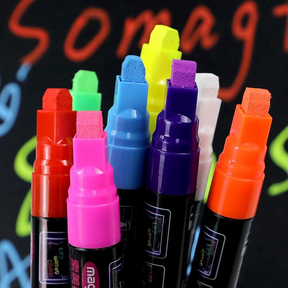 Erasable Liquid Chalk Marker Pen LED Writing Board Multi Colored Highlighters New Art Marker Pen