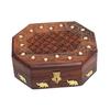 Wooden Jewelry Storage Box with a Diameter of 15.24 Cm. Wooden Jewelry Organizer.