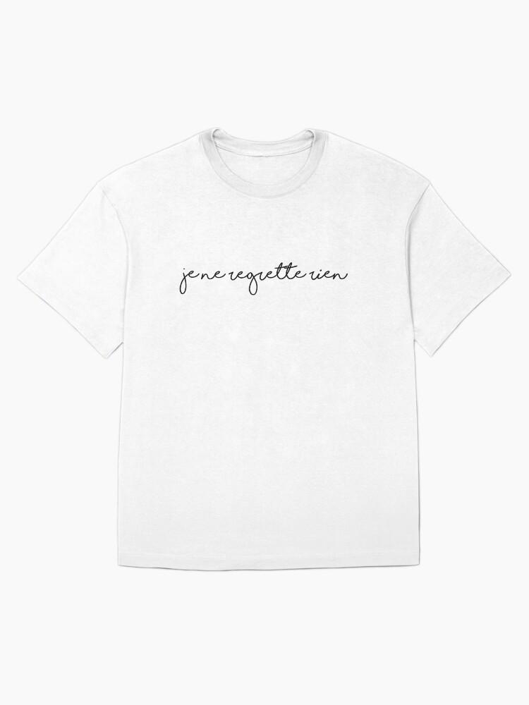 édith Piaf Je Ne Regrette Rien - I Regret Nothing Oversized T-Shirt