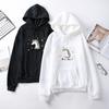 Ladies Cute Print Oversize Hoodie Student Casual Long Sleeve Loose Fleece Hooded for Autumn Winter