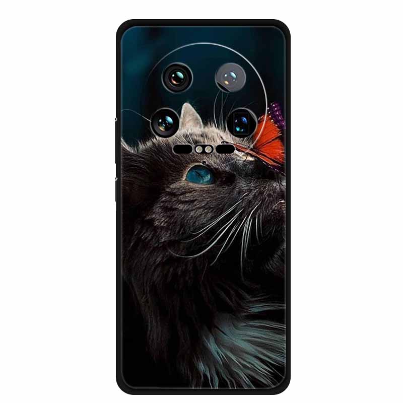 Для Xiaomi 14 Ultra 5G Чехол 6,73'' Животные Расписной Силиконовый Мягкий ТПУ Чехлы для Xiaomi 14Ultra Ударопрочный Чехол Ракушки Крутой Волк