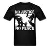 Нет справедливости нет мира человек пистолет правительство футболка футболка анти анонимный все размеры