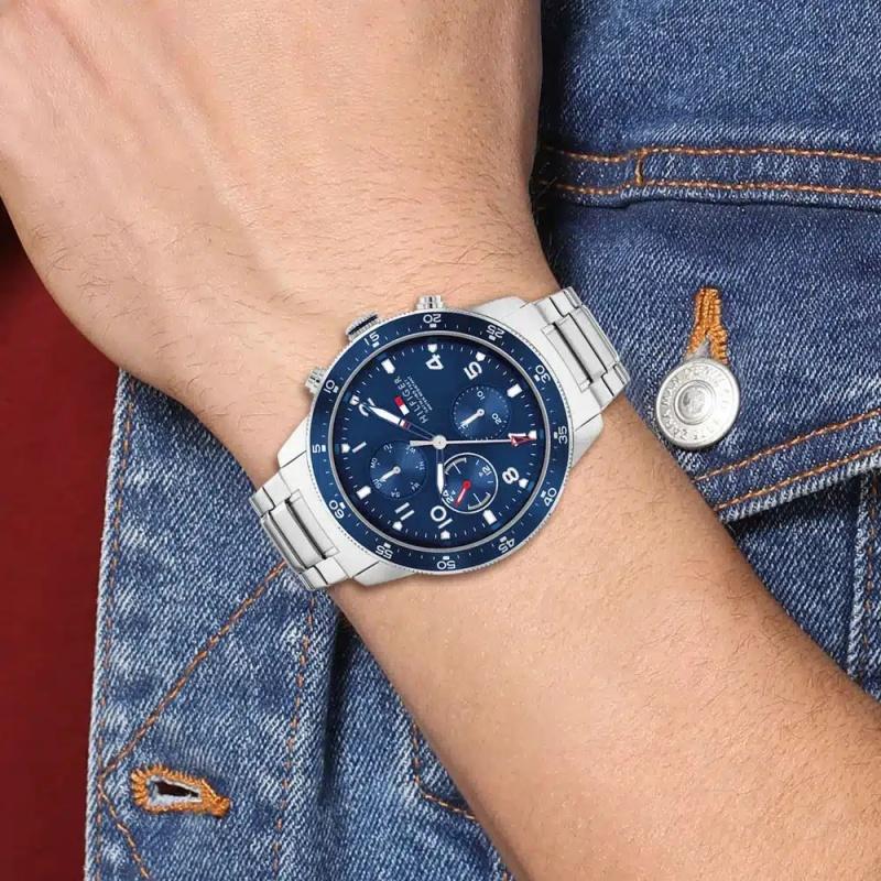 Tommy Hilfiger Серебряные, Мужские кварцевые часы, 1791949