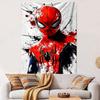 "Red Spider Hero with Artistic Splashes" Patterned Tapestry Home Decor, Suitable for Bedroom and Living Room, Gift