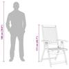 Garden Chairs 2 pcs. Foldable Solid Acacia Wood Brown