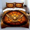 Stained Glass Dove Design Bedding Set Bedding set (1 duvet cover, 2 pillowcases, duvet not included)