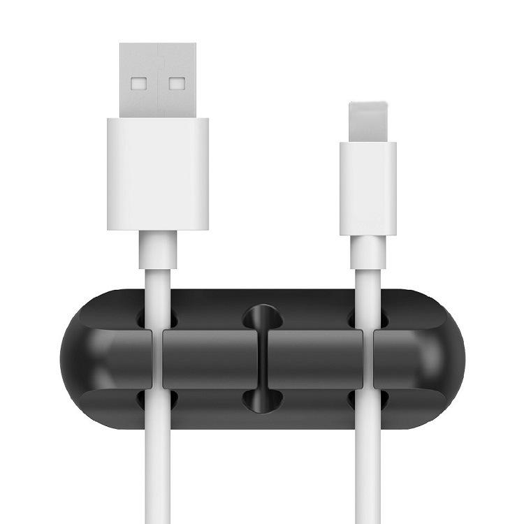 Клейкая силиконовая намотка кабеля, настольный провод, намотанный шнур, держатель для наушников, стол, офисные принадлежности