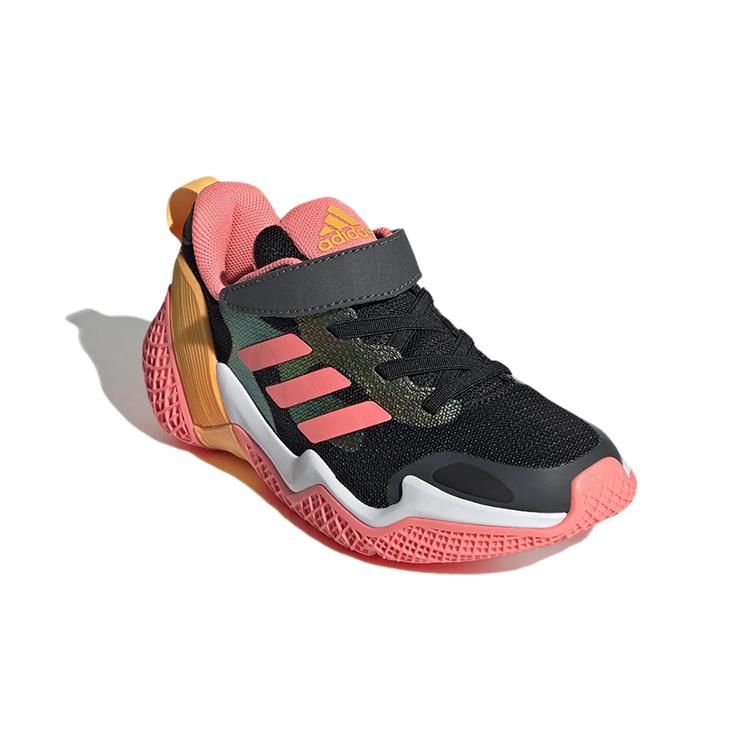 adidas 4Uture Rnr El K Износостойкие Низкие Детские Беговые Кроссовки Черно-Розовые Детские GV7874