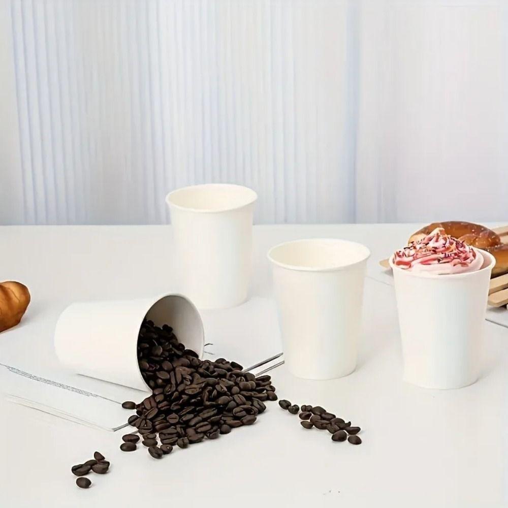 200Pcs 30/60/120/200ml Tasting Cup Thickened Paper Cup Set Disposable Paper Cup  Party Supplies
