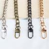 Bag Chain Shoulder Strap with Buckles Fashion Flat Chain Strap Cross Body Replacement Straps 40-120cm Bag Accessories