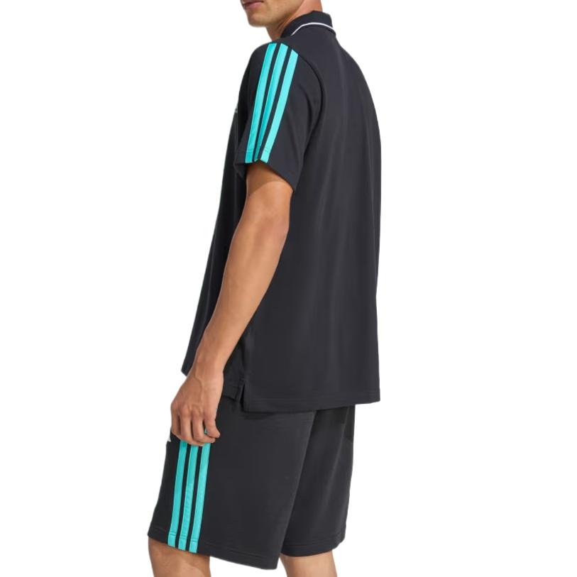 adidas Шорты-поло Mercedes-AMG F1 Team DNA 'Black Semi Mint Rush' Мужские KE8165