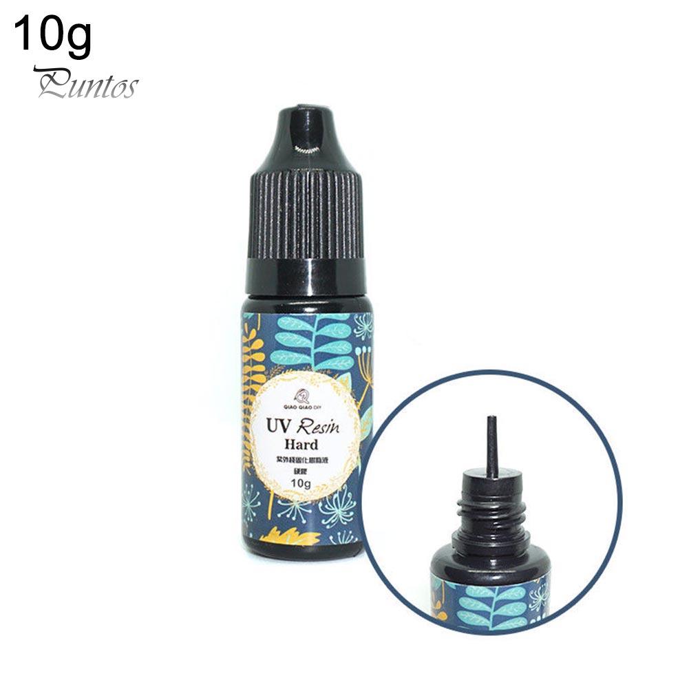 Puntos 10/15/25/60/100/200 г УФ-смола твердый клей ультрафиолетовый прозрачный светодиодный DIY инструменты