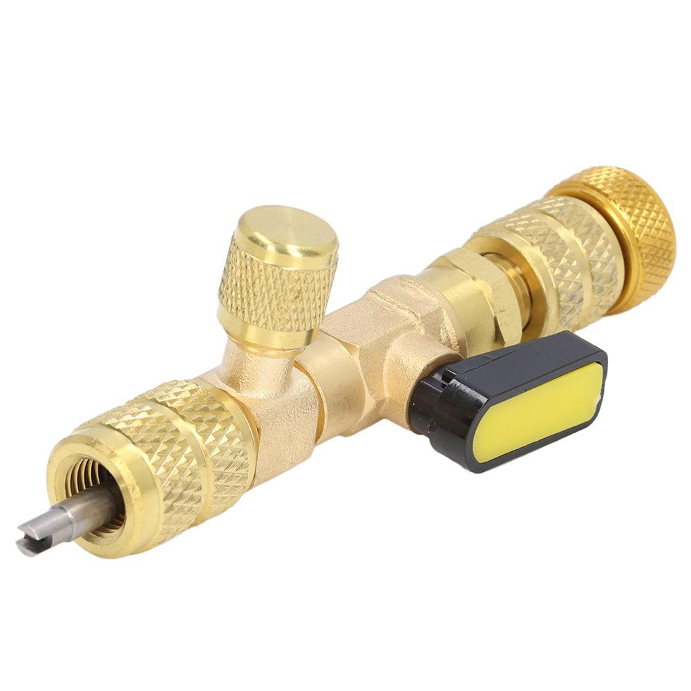 Brass Material Valve Core Installer Brass Valve Tool For R410A Refrigerant System