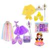 Princess Dress Up Toy Set for Girls - Crown, Necklace, Ring, Magic Wand, High Heels & Earrings Jewelry Accessories