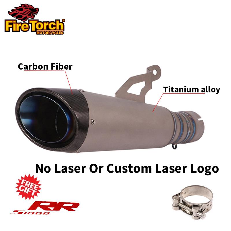 Slip On For BMW S1000RR S1000R 2019 2020 2021 2022 Motorcycle Exhaust Escape Moto Modify Middle Link Pipe Titanium Alloy Muffler