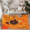 Aboriginal Art Gecko Floor Mats for Living Room, Bedroom and Room Decoration Are Suitable for Gifts.