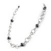 [H3336] - Black 'Choreography' Steel Necklace